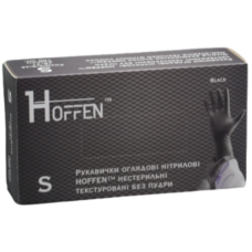 Рукавички нітрилові Hoffen чорні Рукавички нітрилові Hoffen чорні