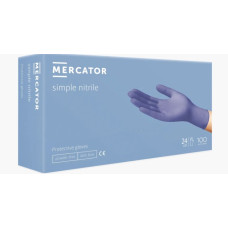 Нітрилові рукавиці NITRYLEX Mercator блакитні Нітрилові рукавиці NITRYLEX Mercator блакитні